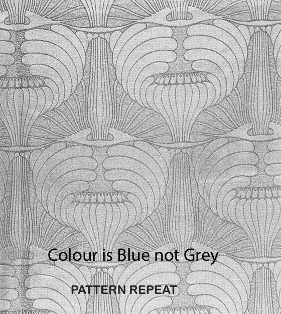 Koloman Moser Designs Mohn (Poppy) Blue
