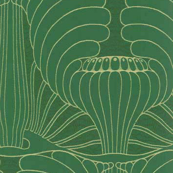 Koloman Moser Designs Mohnkopfe Green