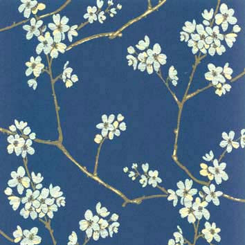 Mikado Cherry Blossom Blue
