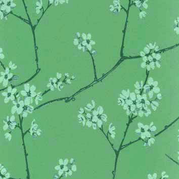 Mikado Cherry Blossom Green