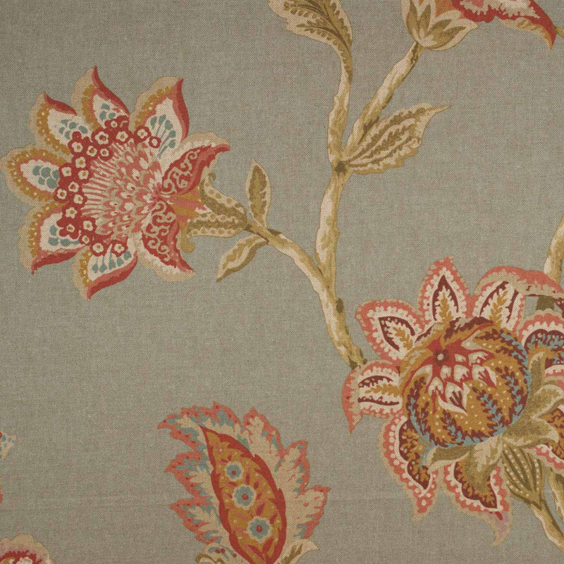 jacobean fabric, jacobean floral fabric, jacobean design fabric