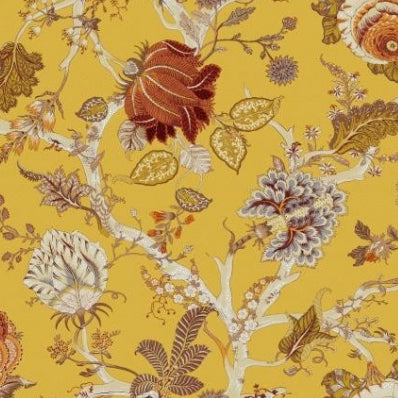 jacobean fabric, jacobean floral fabric, jacobean design fabric
