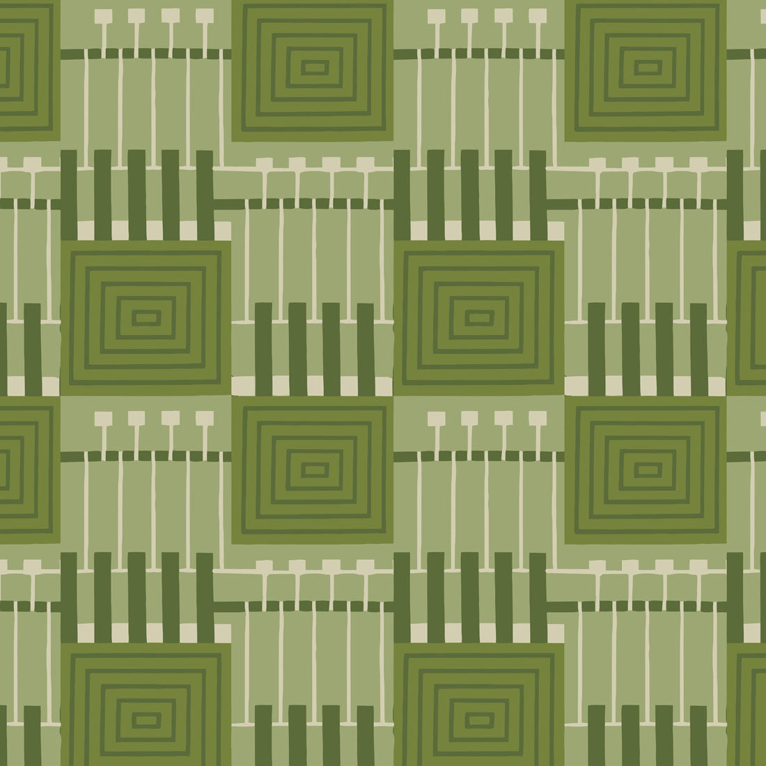 Frank Lloyd Wright Style Curtain Upholstery Fabric
