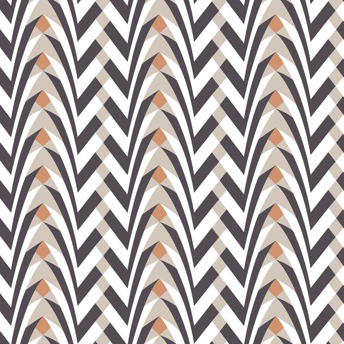 black, cream and amber art deco curtain upholstery fabric