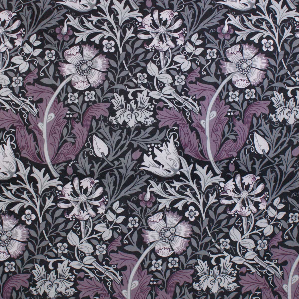 arts and crafts   velvet curtain and upholstery fabric - William Morris Designs Compton Light Velvet