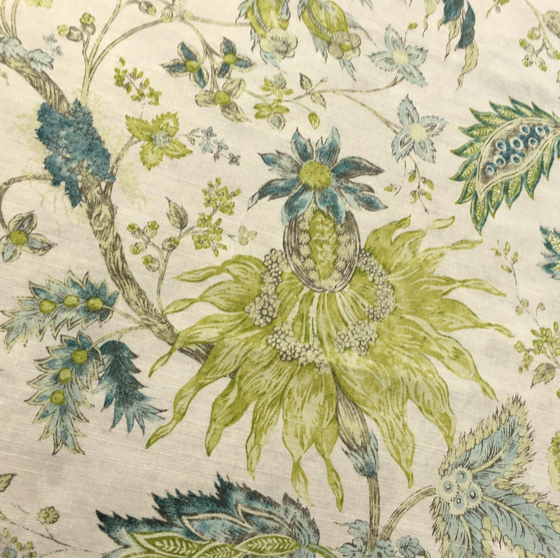 Acquitaine Fabrics Coromandel Green