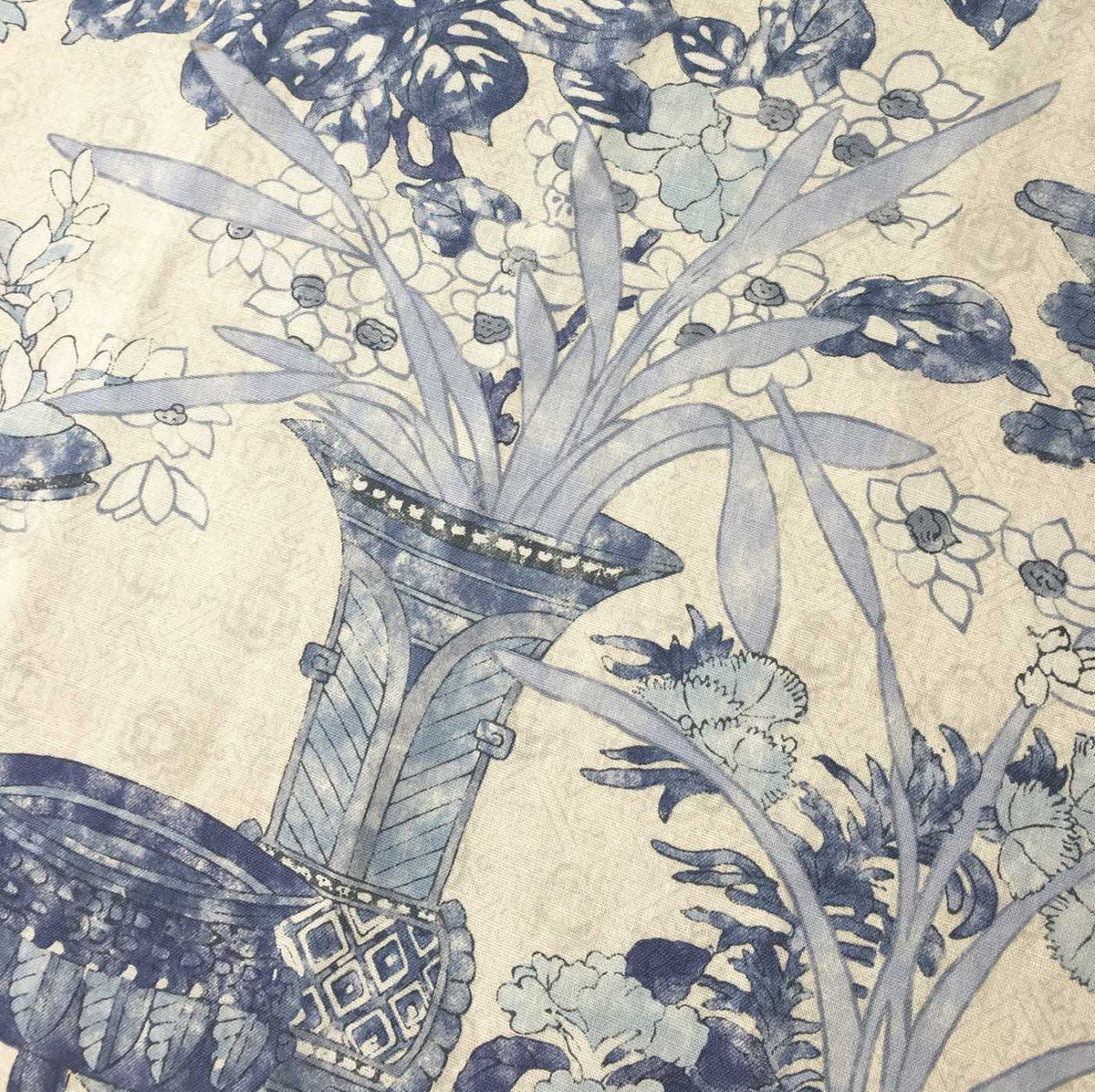 Acquitaine Fabrics Ming Indigo