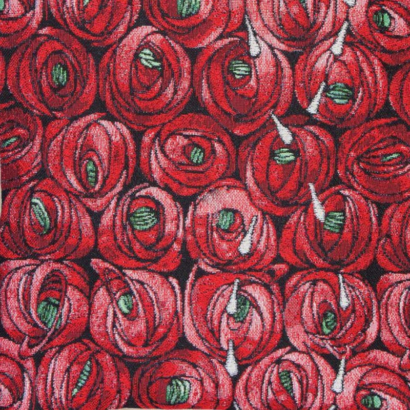 Charles Rennie Mackintosh curtain upholstery fabric.