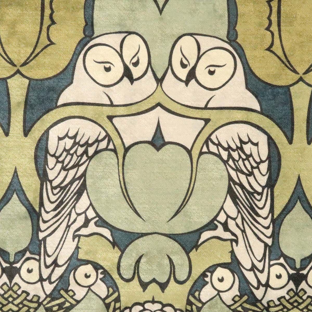 Charles Voysey Hoot Smaller Scale Velvet
