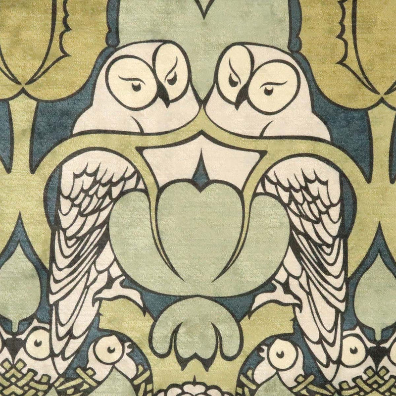Charles Voysey Hoot Smaller Scale Velvet