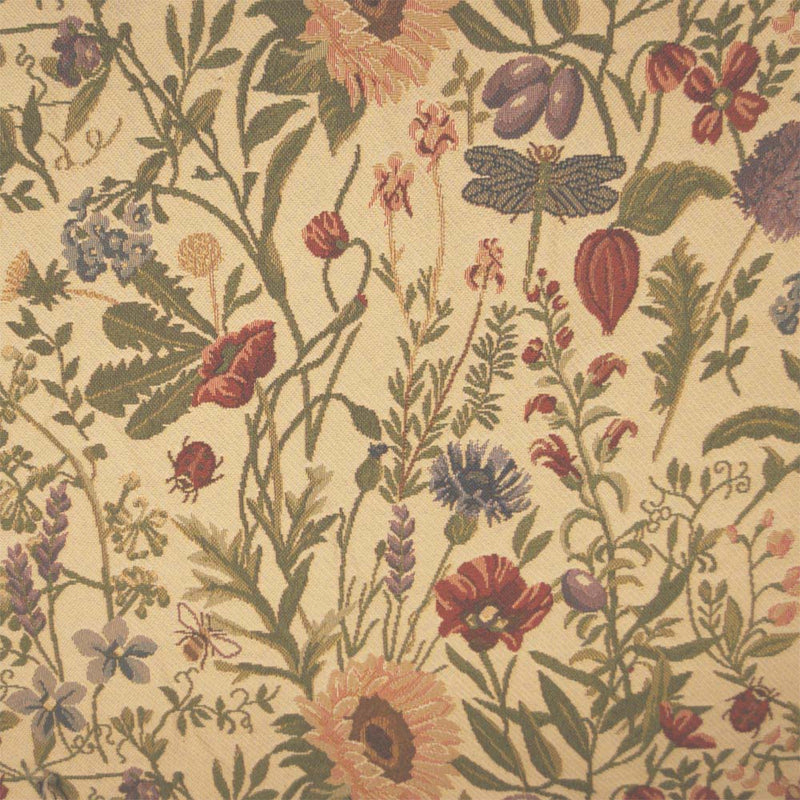 Country flowers tapestry fabric
