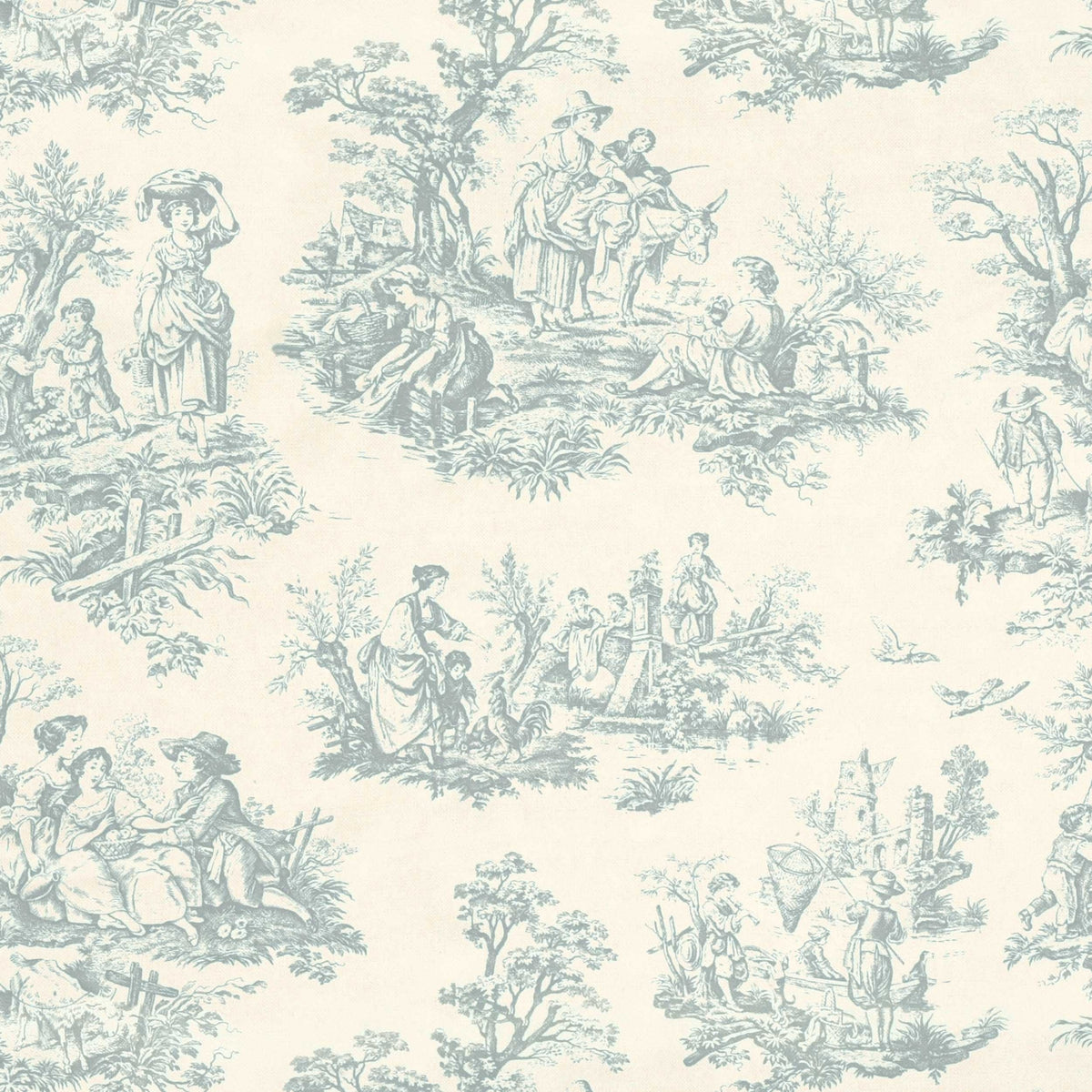 toile curtain and upholstery fabric