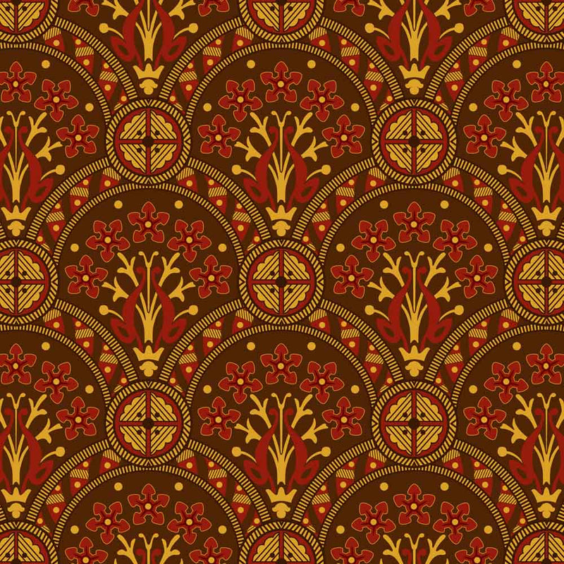Arts and Crafts Christopher Dresser, Geometric Design Velvet