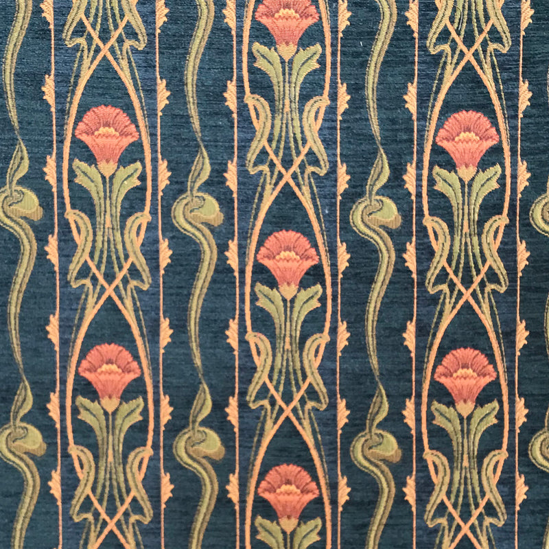 Art Nouveau Heavy Woven Chenille Upholstery Fabric