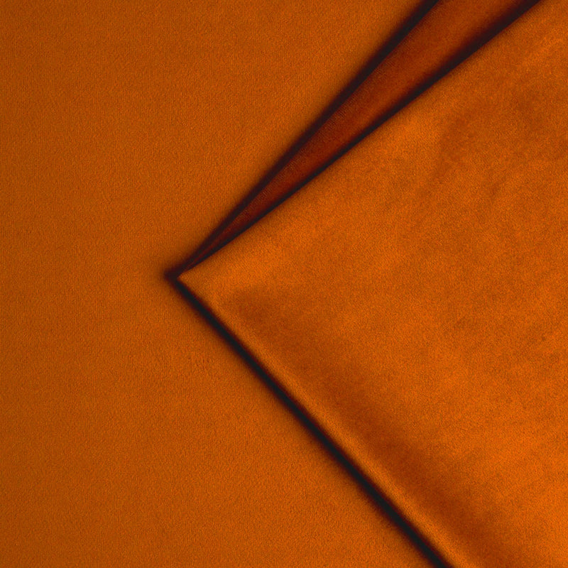 plain  burnt orange Plain curtain and upholstery fabric - Nimbus Velvet Russett