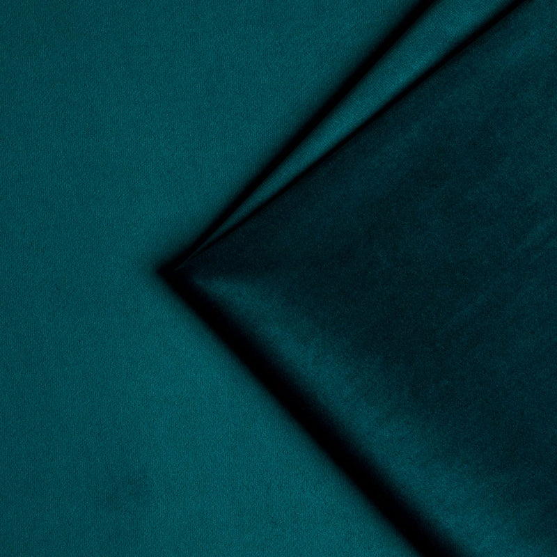 plain  turquoise Plain curtain and upholstery fabric - Nimbus Velvet Teal