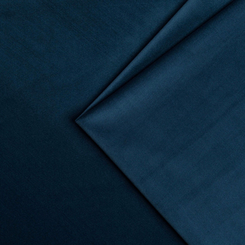 plain  blue Plain curtain and upholstery fabric - Nimbus Velvet Blue