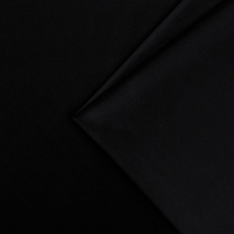 plain  black Plain curtain and upholstery fabric - Nimbus Velvet Black