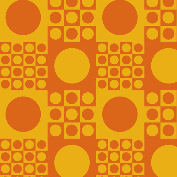 orange and gold art deco curtain upholstery fabric