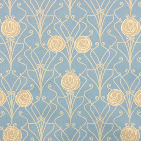 blue and gold art deco curtain upholstery fabric