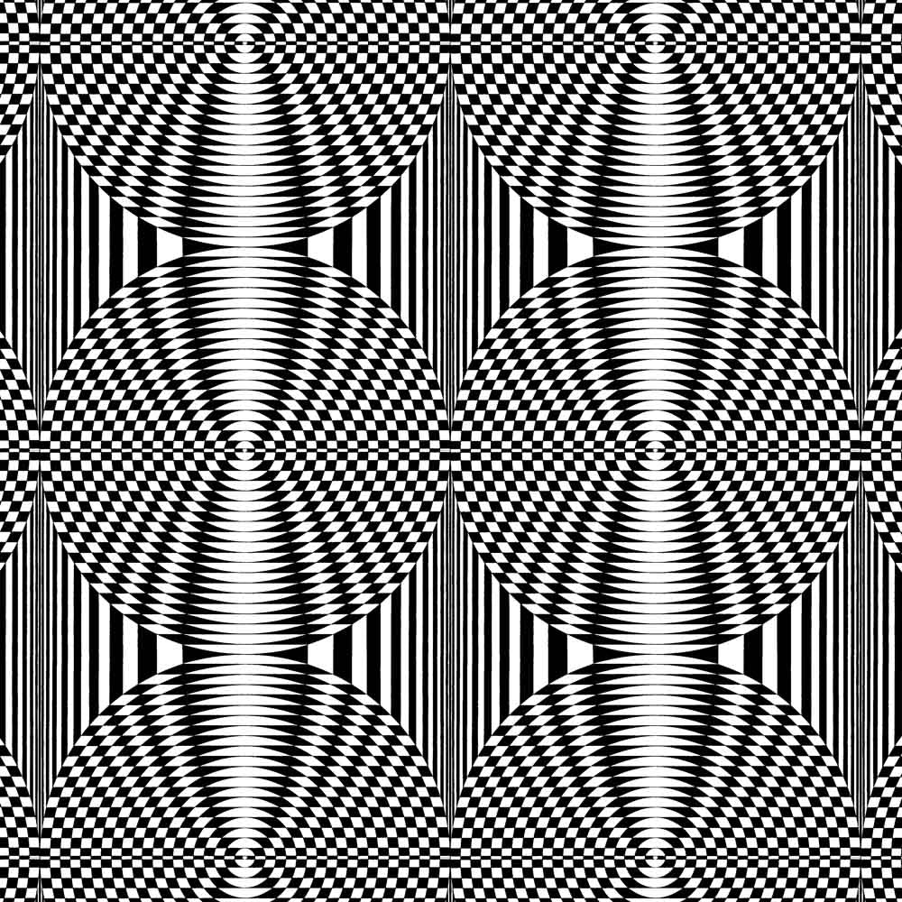 Op Art Circles Fabric