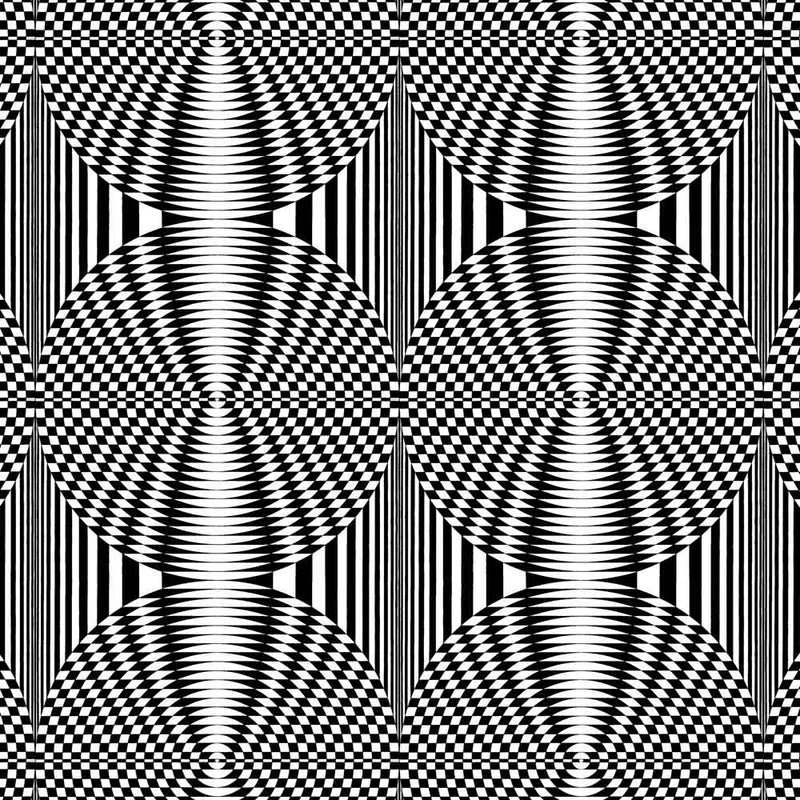 Op Art Circles Fabric
