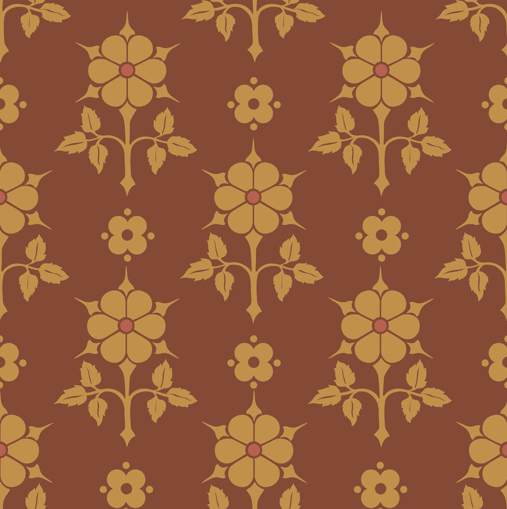 Augustus Pugin roses textile
