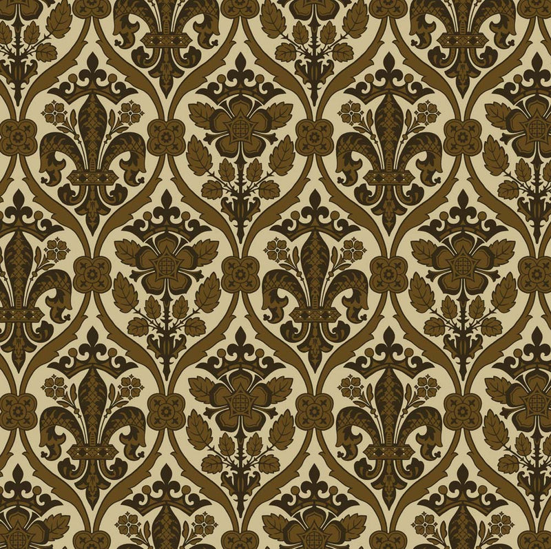 Augustus Pugin roses textile