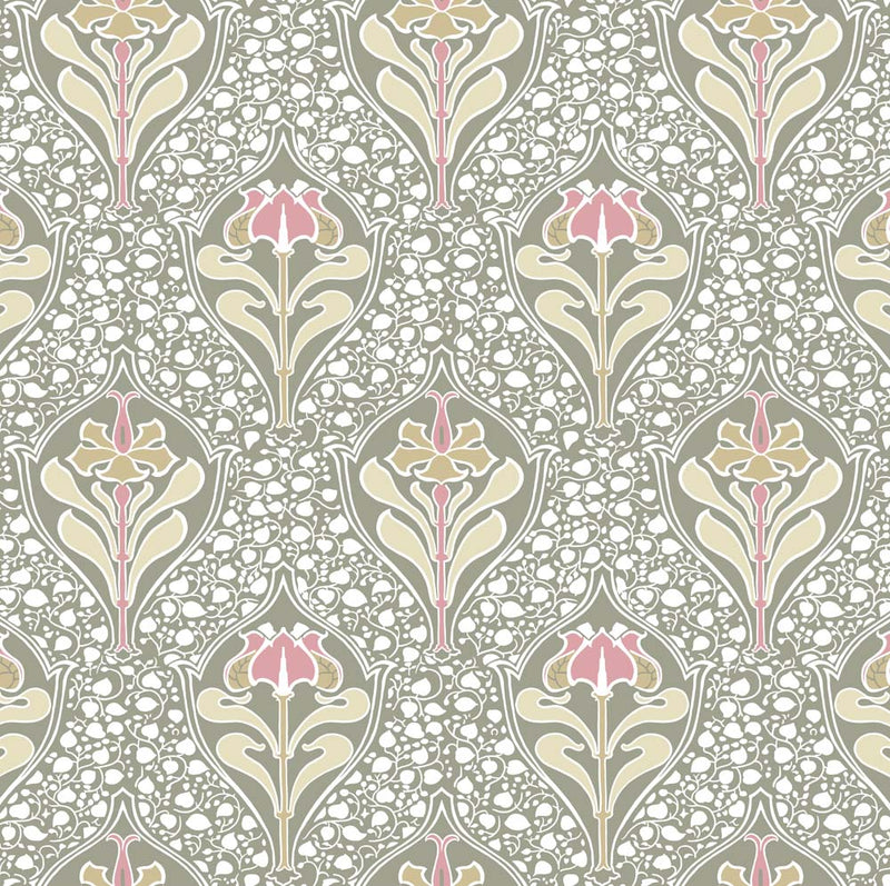 1910 Edwardian Cotton Curtain fabric Pale Blue