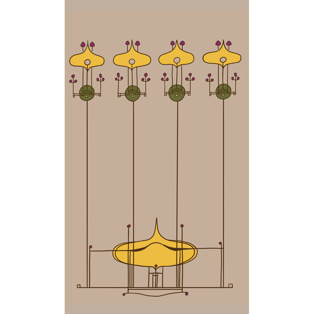 Gustav Stickley Portiere or Curtain Design 1903