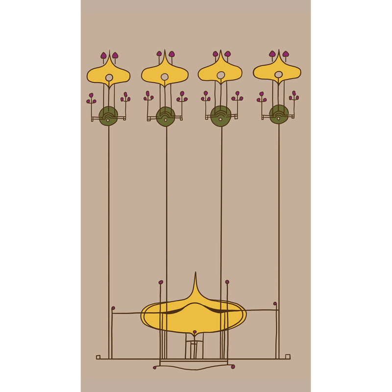 Gustav Stickley Portiere or Curtain Design 1903
