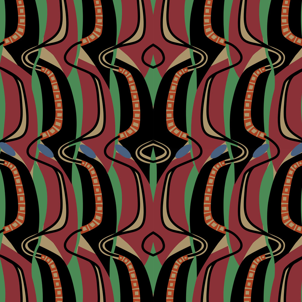 Charles Rennie Mackintosh Wave design Fabric
