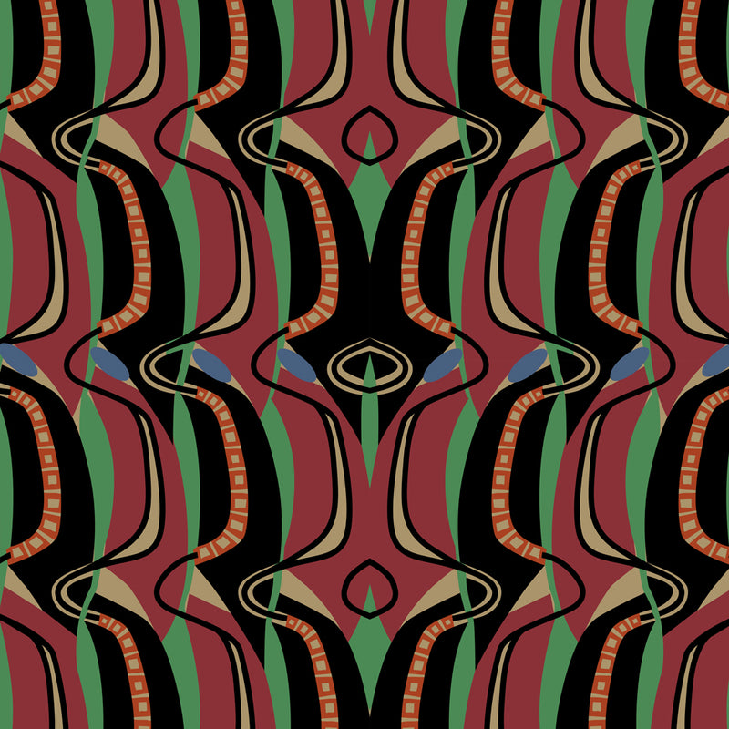 Charles Rennie Mackintosh Wave design Fabric