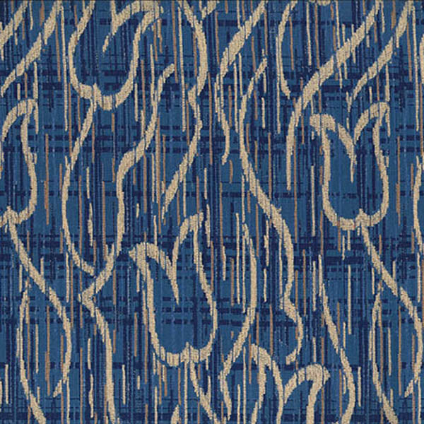 1960s mid century linear floral design upholstery fabric