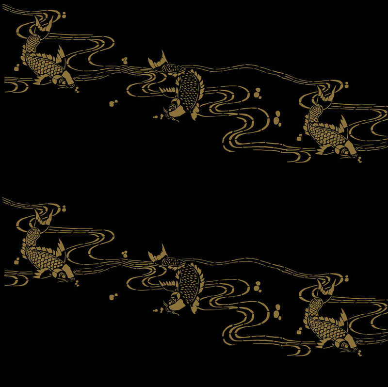 Japanese carp design fabric textile
