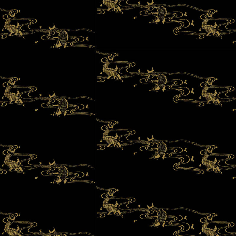 Japanese carp design fabric textile