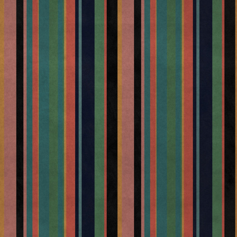 Paul  Smith style striped Crib 5 velvet fabric