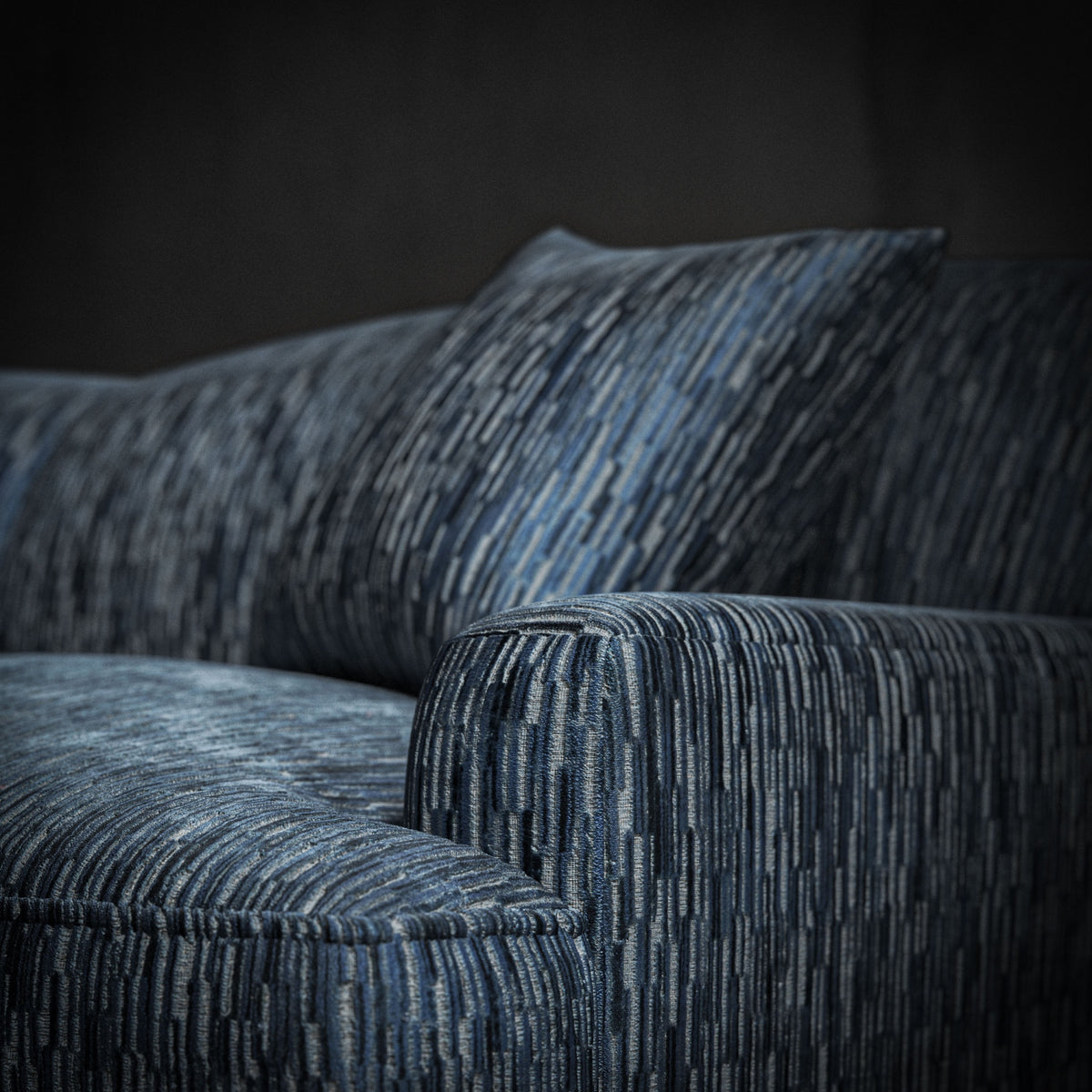 linear pattern crib 5 contract chenille fabric
