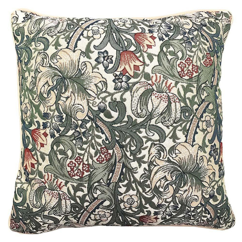 William Morris Golden Lily Tapestry Upholstery Fabric Cushion