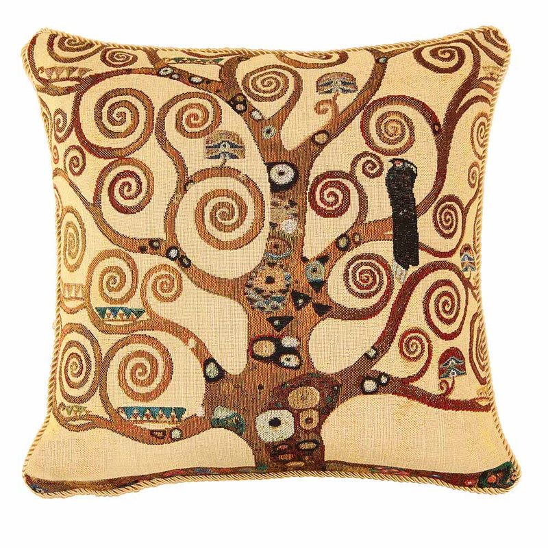 Gustav Klimt Tree of Life feather filled cushion
