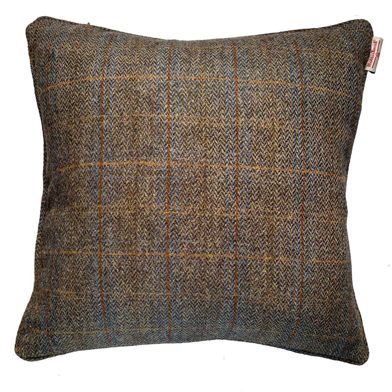 Harris Tweed Rodel Herringbone Cushion with Feather Insert