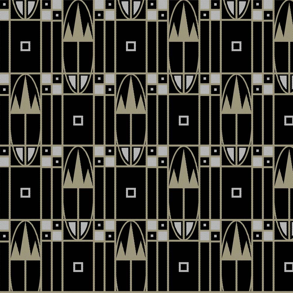 black grey and white art deco curtain upholstery fabric