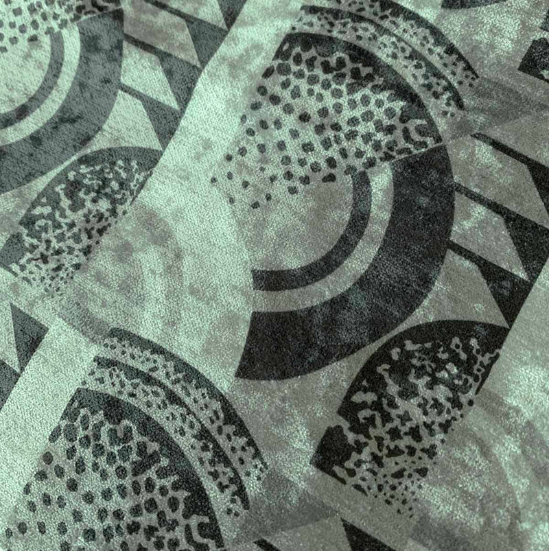 Deco Eclectic Deco Circles Velvet (Green)