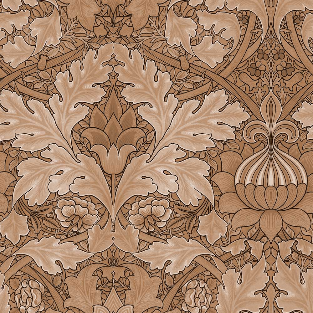 William Morris Designs Saint James Palace Copper Velvet