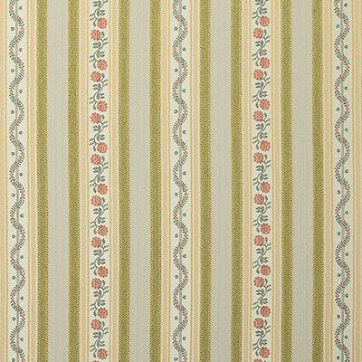 Georgian floral stripe upholstery farbic