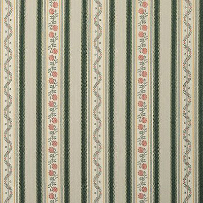 Georgian floral stripe upholstery farbic