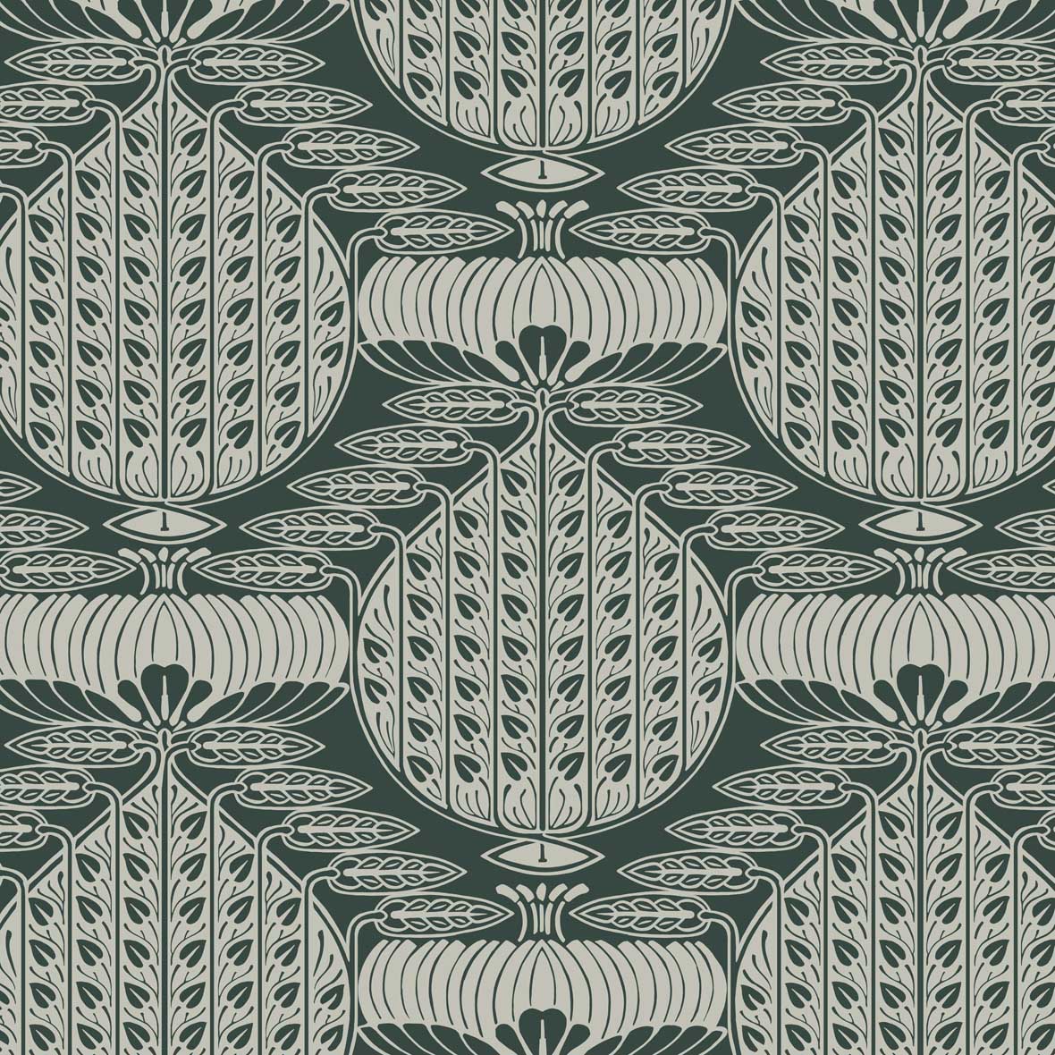 Chris Lebeau Gebladerte Foliage Art Nouveau Fabric Textile