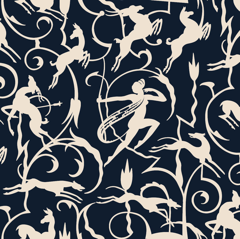 Diana Art Deco Textile Fabric by Thomas Lamb