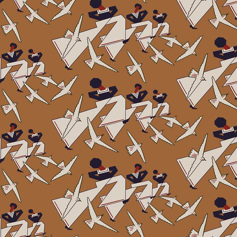 red art deco curtain upholstery fabric