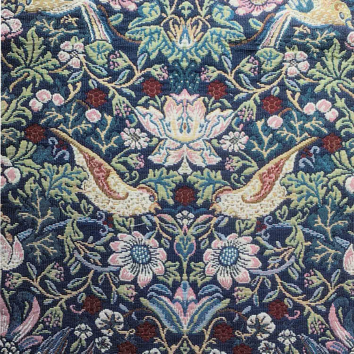 William Morris Strawberry Thief Tapestry Fabric Blue